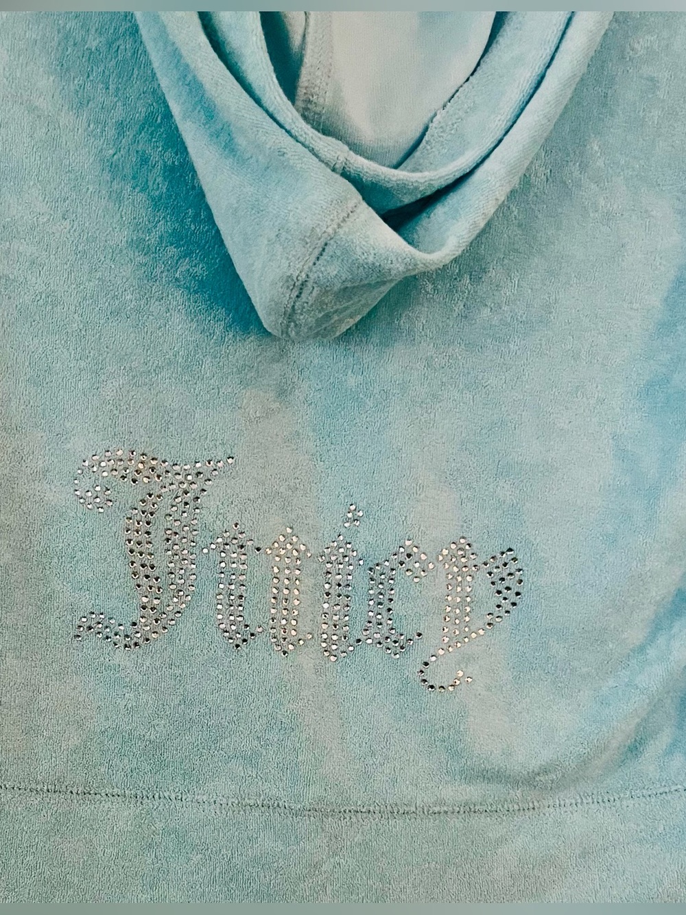 JUICY COUTURE NWT 2pc Towel Terry Jacket & Joggers Set With Original Rhinestone - Picture 5 of 11
